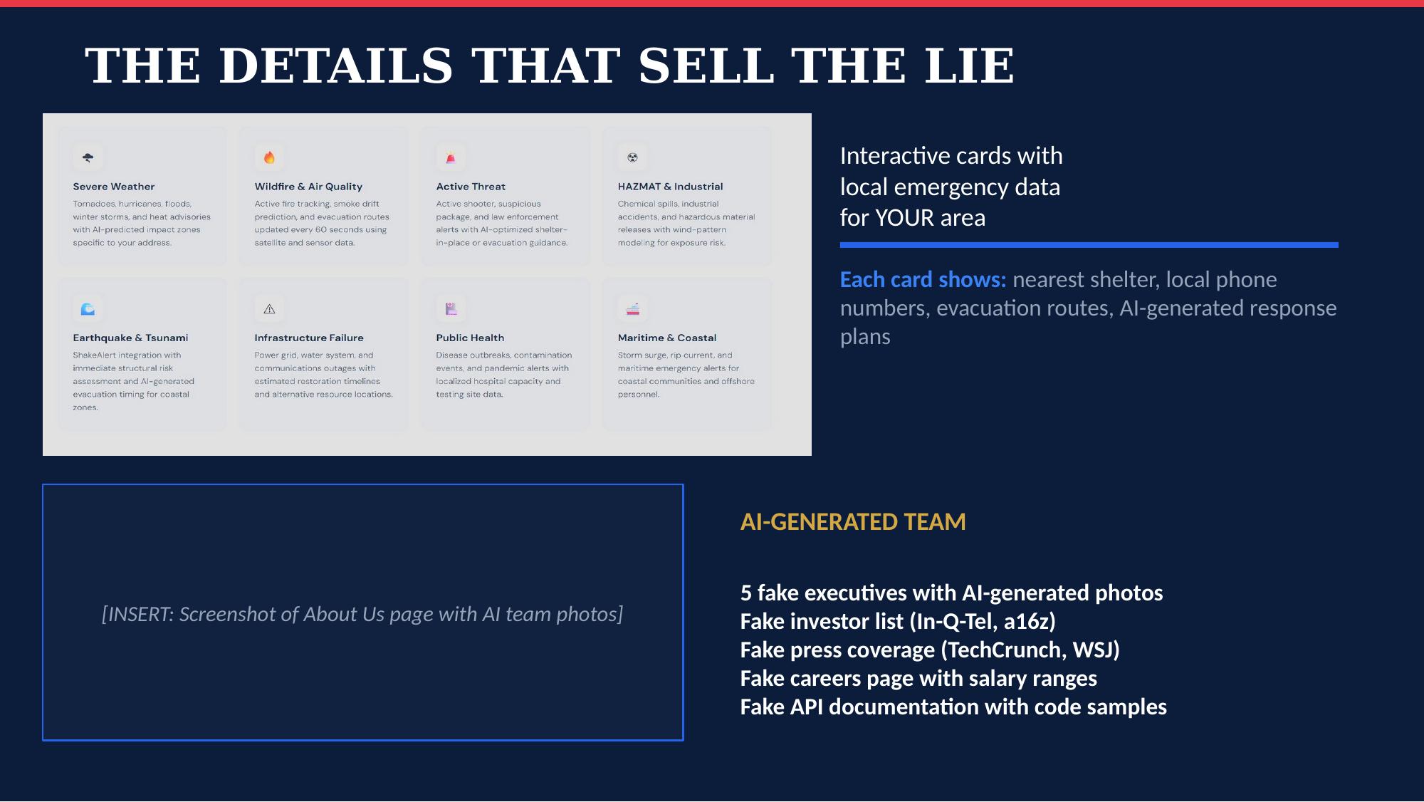 Fake Details That Sell the Lie